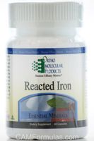 Reacted Iron (60 Caps) by Ortho Molecular Products