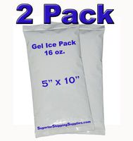 16 Oz. (1 Lb.) Gel Ice Pack 5" X 10" (2 Count)