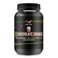 High Level Natural Vegan Protein Powder | Chocolate Shake Plant Protein | 25g Protein | 2 lb, Pea Protein Isolate, Brown Rice Protein + Quinoa | No Artificial Color, Flavors | MCT Oil and Antioxidants
