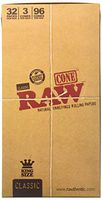 Raw Cone Classic King Size, 32 Pack, 3 Cone/Pack