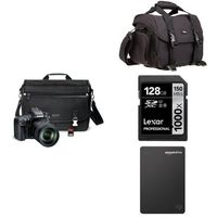 Nikon D610 24.3 MP CMOS FX-Format Digital SLR Kit with 28-300mm f/3.5-5.6G ED VR AF-S Nikkor Lens Dleuxe Bundle