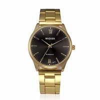 Fxbar,Mens Watches Brand Fashion Man Crystal Stainless Steel Business Wristwatch Quartz Dress Watch(A)