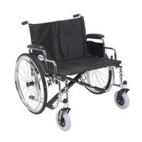 STD26ECDDA - Sentra EC Heavy Duty Extra Wide Wheelchair, Detachable Desk Arms, 26 Seat