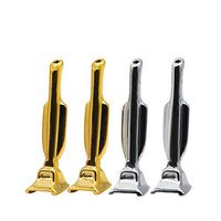 Fivtyily 4 PCS Portable Snuff Snorter Straws Durable Metal Nasal Tube (Random Color)