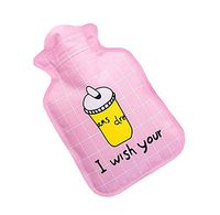 Mini Hot Water Bottles (Pink Style) Hot Water Bag Water Warm Handbags,100ml