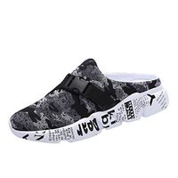 Mens Mesh Running Shoes,Males Sneakers Camouflage Walking Lightweight Sport Shoes Barefoot Summer Beach Slippers