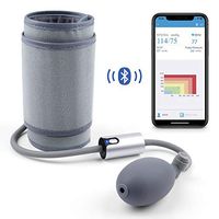 Wellue Bluetooth Blood Pressure Monitor w Free APP for iOS & Android Phone, Upper Arm Blood Pressure Cuff Large Cuff, Wireless Portable BP Monitor for Home Travel Use FDA Approved Rechargeable AirBP