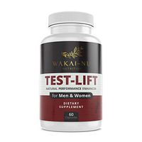 Wakai-Nu Test-Lift - Men's and Women's Test Booster - Natural High Potency Supplement Helps to Boost Performance, Testosterone, Endurance, Fat Loss and Increase Muscle Strength, (60 Capsules)