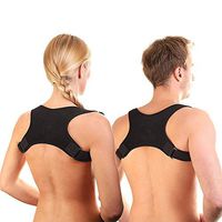 Lianth Therapy Back Brace Posture Corrector for Men and Women Under Clothes Back Helper Pain Relife Shoulder Support Belt Easy Teenagers Corrective Without Magents L