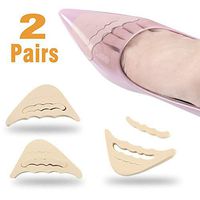 Shoe Filler, Toe Filler & Shoe Inserts to Make Big Shoes Fit，Adjustable Shoe Filler Unisex Shoe Inserts for Men & Women, Pumps, Flats, Sneakers (2 Pairs) (Beige）