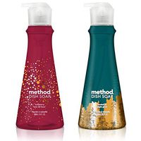 Method Christmas Dish Soap Bundle | Hollyberry & Frosted Fir | 18 Ounces Each