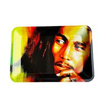 Metal Rolling Tray Durable Art Scroll Tray New Design Cool Yellow