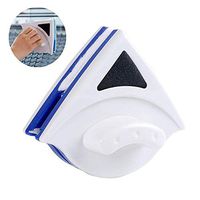 Home Double Side Magnetic Window Cleaner Ultra-Strong Both Side Glass Surface Cleaning Brush Wiper Tools with Ergonomic Handle Design (3-8mm)