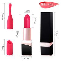 Wand Lipstick Massager, Rechargeable Waterproof Personal Wireless Vib-Ration with Multi Speed Powerful Full Body Massage, Head, Neck, Back