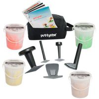 Puttycise TheraPutty Set, 5 Tools, 4 x 5 lb. Putties, Easy (Tan, Yellow, Red, Green)