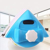 LZH FILTER Professional Double-Sided Window Glass Cleaner, Adjustable Magnetic, Wiping Glass Tool Suitable for 5-25 MM Glass, for Home and Office,Blue