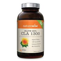 NatureWise Elite CLA 1300 Maximum Potency | 95% CLA Safflower Oil Health Supplements | Natural Fat Burner Improve Body Composition | Non-Stimulating Formula & Gluten Free [2 Month Supply - 180 Count]