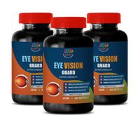 Eye Care Supplement - Eye Vision Guard - Extra Strength - Protect Eye Cells - Bilberry zeaxanthin - 3 Bottles 600 Softgels