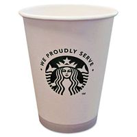 Starbucks 438582 Hot Cups,12 oz, White with Green Logo, 1000 per Carton