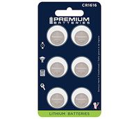 Premium Batteries Panasonic CR1616 3V Lithium Coin Cell Batteries Child-Safe (6 Pack)