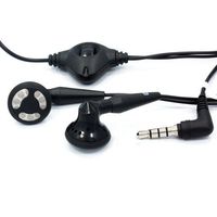 Blackberry OEM Black 3.5mm Stereo Handsfree Headset Headphones for Blackberry Z10, Q10, Alcatel OneTouch Idol Mini