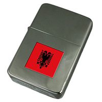 Engraved Lighter Albania Flag