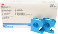 3m Micropore Surgical Tape 1/2" x 10 Yards with Dispenser (Pack of 2)