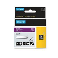 DYMO Rhino Adhesive Vinyl Label Tape, 1-inch, 18-foot Cassette, Purple (1805428)