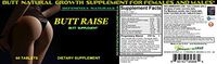 Butt Raised Amplified, The Enhanced Natural Female Breast Enlargement Pills That Add Size and Curves to Your Butt. Butt Enhancement Pills. 1 Month Supply.
