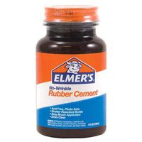 Elmer's E904 Rubber Cement, Repositionable, 4 oz (1)