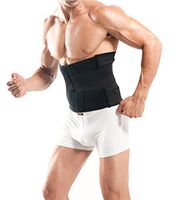 Zcargel Hot Sale Men's Elastic Breathable Waist Slimming Trimmer Belt Lose Tummy Abdominal Binder Band, Back Pain Support Brace Band