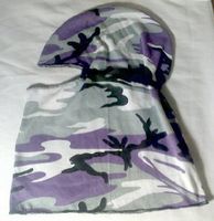 Purple camo lightweight archery hunting camping sports mask hat hood