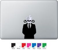 Gentleman with a Mustache Decal for Macbook, Air, Pro or Ipad