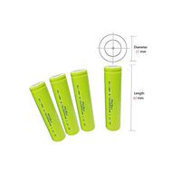 17670 Ni-MH Rechargeable 4/3A 3800mAh 1.2v Batteries with Flat Top Pack of 4pc