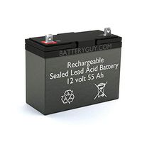 BatteryGuy Battery BG-12550NB - 12V 55AH Replacement for Power Patrol SLA1165 Battery (Rechargeable)