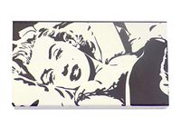 The Joy of Light Designer Matches Marilyn Monroe On Black & White Embossed Matte 4" Collectible Matchbox