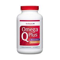 Dr. Sinatra's Omega Q Plus Resveratrol and Turmeric - Omega-3 Supplement with CoQ10 Support for Healthy Blood Flow, Blood Pressure, and Healthy Inflammatory Response (30 Day Supply)