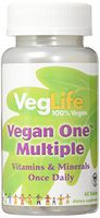 VegLife One Multi with Iron Vegan Tablet, 60 Count