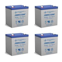 CP1250 12 Volt 5 AmpH SLA Replacement Battery with F1 Terminal - 4 Pack