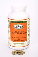 OliveLeafMAX Olive Leaf Extract (25% Oleuroepin) + Organic Olive Leaf Powder + No Fillers + 300 Vegetarian Capsules + Sourced from Spain and Manufactured in USA at GMP Facility