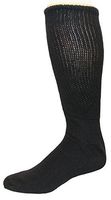 Foot Galaxy Diabetic Socks, Men 9-11, Black, 6 Pair