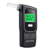 JASTEK Breathalyzer, Personal breathalyzer, Portable Digital Alcohol Tester with 5 Mouthpieces for Personal Use -Black