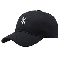 2018 Unisex Mens Womens Fashion Embroidery Astronaut Baseball Caps Hat Sun Protection Baseball Hat (Free Size, Black)