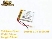 3.7V 350mAh 303035 Lithium Polymer Li-Po Rechargeable Battery for MP4 MP5 GPS PSP Mobile Video Game