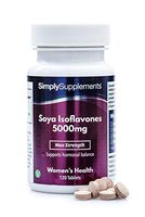 SOYA Isoflavones 5000mg | Now with Added Vitamin B6 for Hormonal Balance | Potent One-a-Day Formula | 120 Tablets = 4 Month Supply | Manufactured in The UK