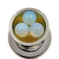 AD Beads Natural Gemstone Harmony Round Ball Crystal Healing Sphere Massage Rock 20~50mm (39 Opalite, 35mm)