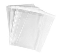 100PCS 9"x 12" Transparent Automatic Sealing Cello/Cellophane Treat Bag Packaging Bags with Self Adhesive Closure for Food Storage Bakery Candies Wrapping Sweets 1.2mil Thick