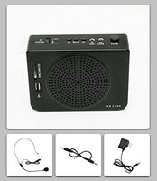 VoiceBooster Voice Amplifier & Mp3 Player & FM Radio 16watts Black MR2800 (Aker) by TK Products, Portable, for Teachers, Coaches, Tour Guides, Presentations, Costumes, Etc.