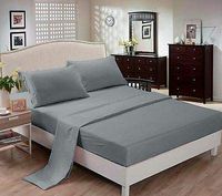 Sheets sets-1800 Series,Microfiber,Pillowcase,Fitted Sheets, Flat Sheets Dark Gray/Queen Size