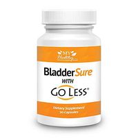 Bladder Sure with Go Less Health Supplement – Maximum Strength Pumpkin Seed Formula – Control Overactive Bladder Within A Week – 1 Bottle, 30 Capsules